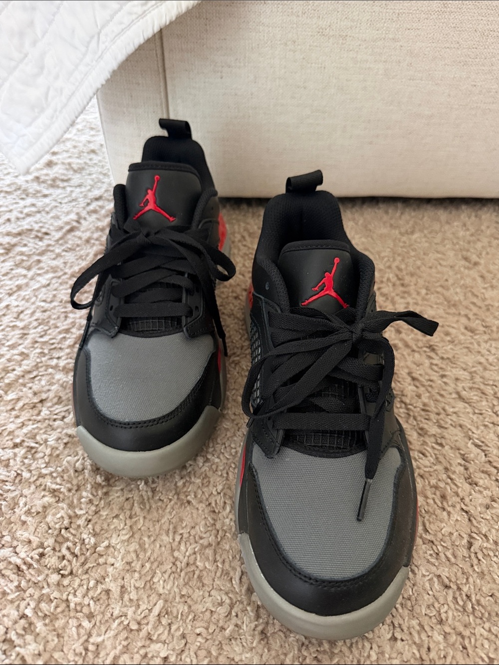 Nike Black and Red Mars Sneakers